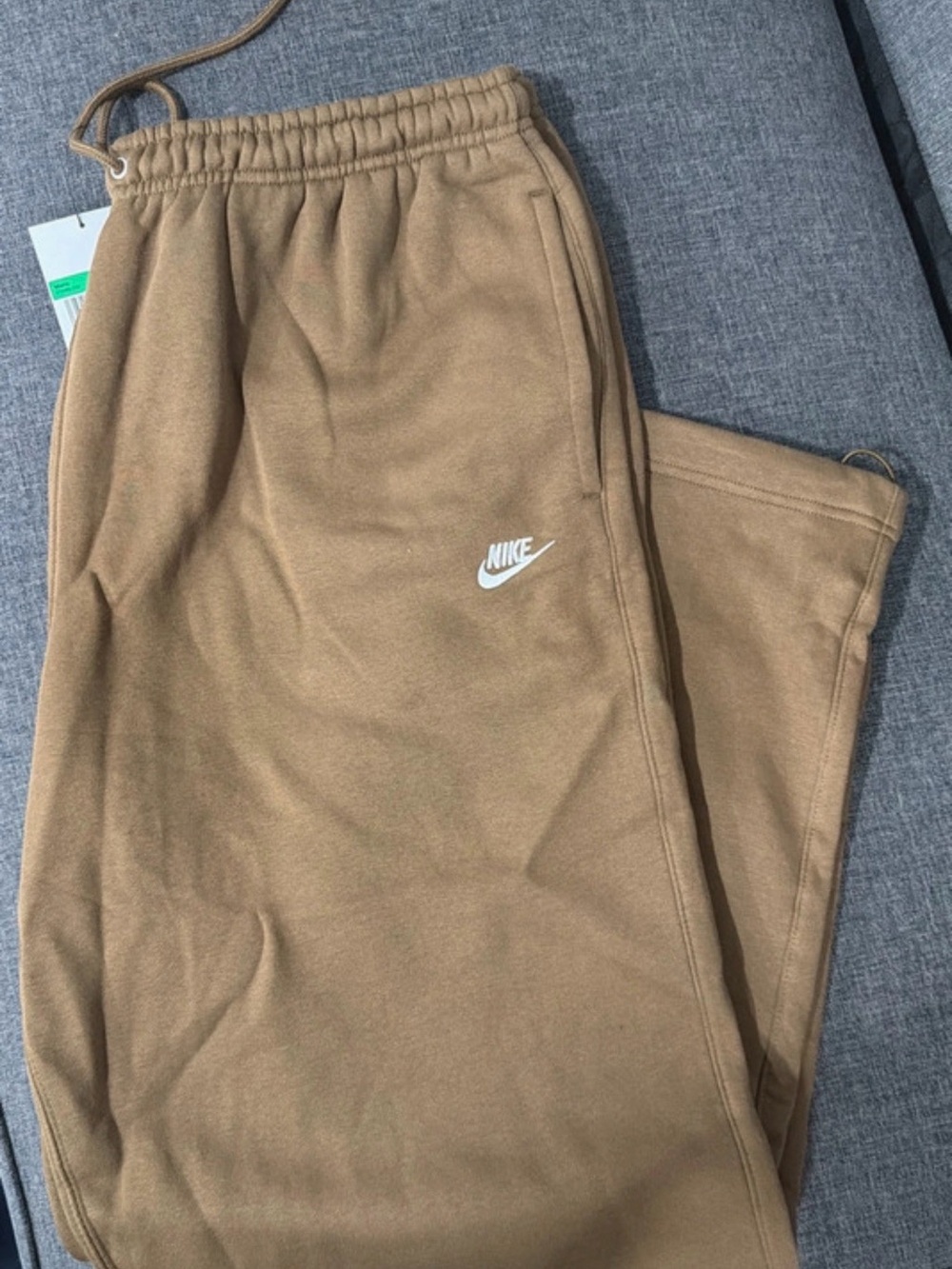 Nike Men's ' Tan Fleece Joggers - Comfort Fit